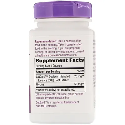 Гліціррізінат солодки Nature's Way DGL Ultra 75 мг, 90 капсул