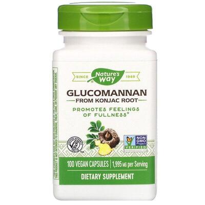 Глюкоманнан коньяк корень Nature's Way Glucomannan Konjac 1995 мг, 100 капсул