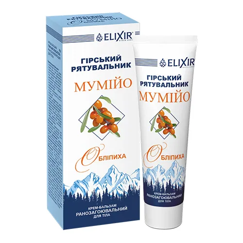 Гірський рятувальник Мумійо Elixir з обліпихою крем-бальзам по 75 мл у тубах