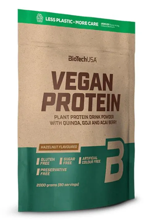 Протеїн рослинний змішаний Biotech Vegan Protein фундук, 2 кг