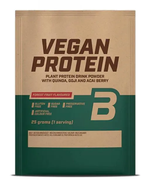Протеїн рослинний змішаний Biotech Vegan Protein лісові ягоди, 25 г