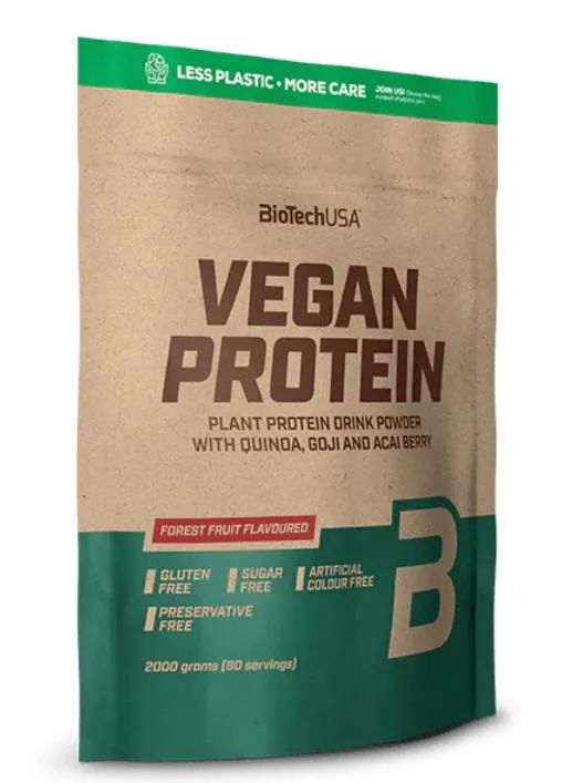 Протеїн рослинний змішаний Biotech Vegan Protein лісові ягоди, 2 кг