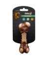 Игрушка для собак AnimAll GrizZzly кость-зубочистка с ароматом мяса S, бежевая/коричневая