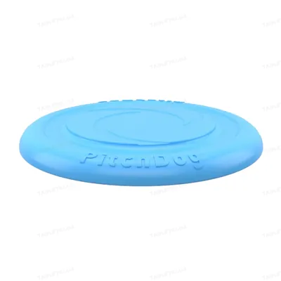Іграшка літаючий диск Collar 62472 PitchDog для апортировки для собак, 24 см, блакитна
