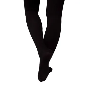 Панчохи компресійні Venotonia Cotton AG клас компресії 2, закритий носок, короткі, із силіконовими крапками, колір чорний, розмір ІІ+