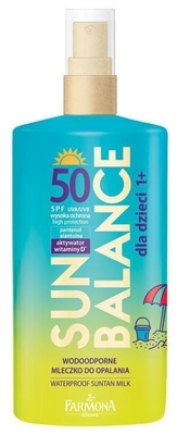Молочко сонцезахисне Sun Balance Kids дитяче, водостійке, анти-пісок, SPF50, 150 мл