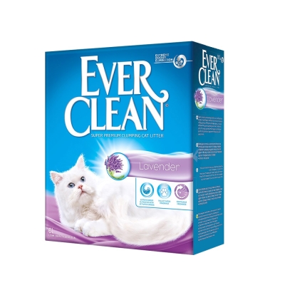 Наполнитель Ever Clean Lavender бентонитовый, с ароматом лаванды, 6 л