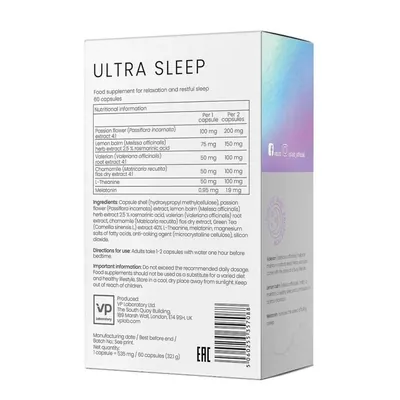 Комплекс для сну VPLab Ultra Sleep, 60 капсул