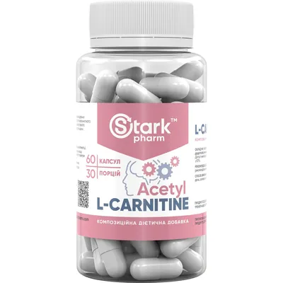 Ацетил-L-карнітин Stark Pharm Stark Acetyl L-Carnitine 500 мг, 60 капсул