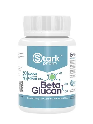 Бета-глюкан Stark Pharm Beta-Glucan 500 мг, 60 капсул