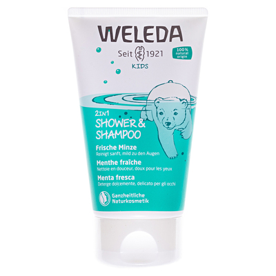 Шампунь-гель Weleda Kids 2 в 1 для детей Мята, 150 мл