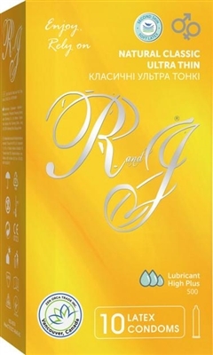 Презервативи R&J Ромео і Джульєтта Ultra thin, 10 штук