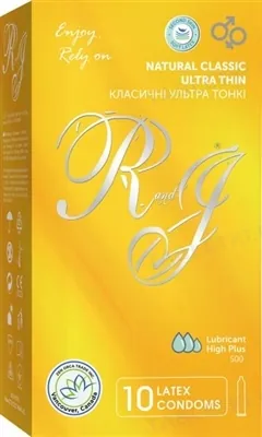 Презервативи R and J Ultra thin ультратонкі, 10 штук