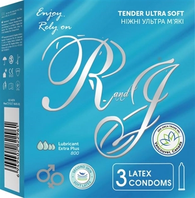 Презервативи R&J Ромео і Джульєтта Ultra Soft, 3 штуки
