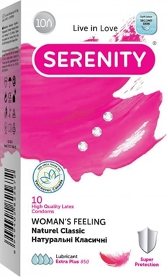 Презервативы Serenity Woman`s Feeling Naturee Classic, 10 штук