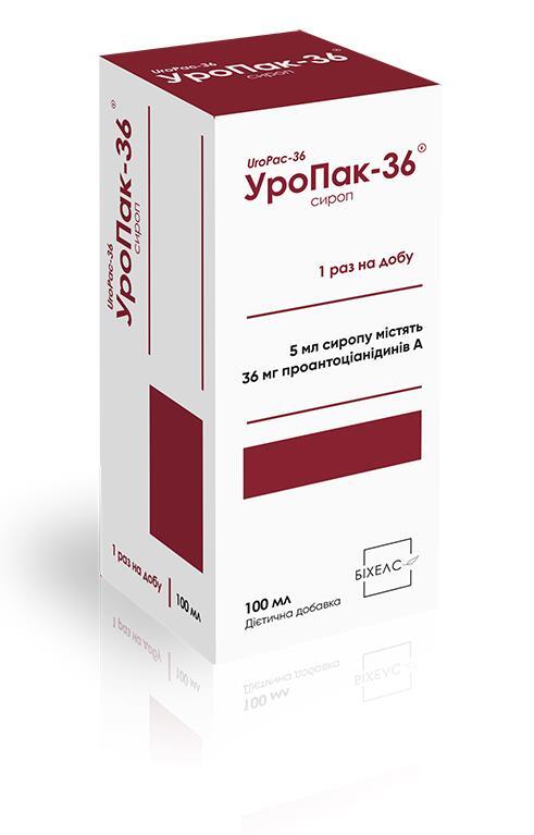 Уропак-36 сироп по 100 мл у флак.
