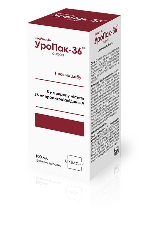 Уропак-36 сироп по 100 мл у флак.