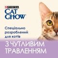 Корм вологий для кішок з чутливим травленням Purina Cat Chow шматочки в желе з лососем та цукіні, 85 г