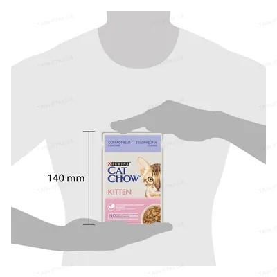 Корм вологий для кошенят Purina Cat Chow Kitten шматочки в підливі з ягнятком та цукіні, 85 г