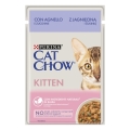 Корм влажный для котят Purina Cat Chow Kitten кусочки в подливе с ягненком и цуккини, 85 г