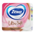 Туалетний папір Zewa Ultra Soft білий 4 шари, 4 рулони