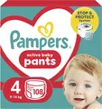 Підгузки-трусики Pampers Pants Active Baby дитячі розмір 4, 9-15 кг, 108 шт