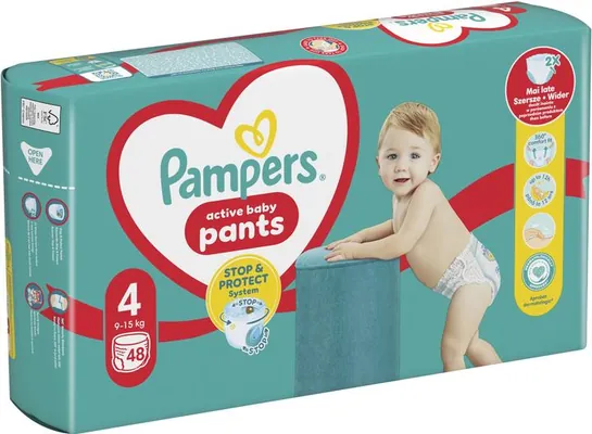 Підгузки-трусики Pampers Pants Active Baby дитячі розмір 4, 9-15 кг, 48 шт
