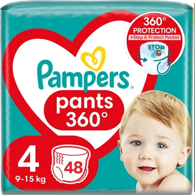 Підгузки-трусики Pampers Pants Active Baby дитячі розмір 4, 9-15 кг, 48 шт