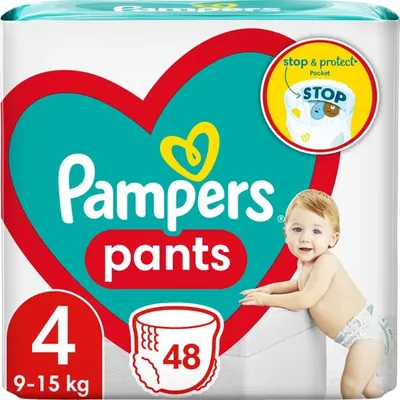 Підгузки-трусики Pampers Pants Active Baby дитячі розмір 4, 9-15 кг, 48 шт