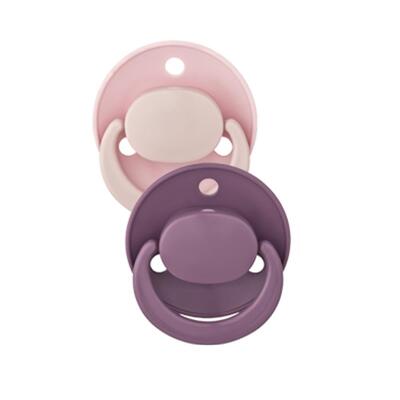 Пустышка латексная Baby-Nova 23500 круглая трехцветная 0-24 месяцев, 2 шт