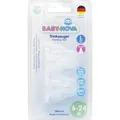 Соска силіконова Baby-Nova 17303 L кругла для каші, від 6 місяців, 2 шт