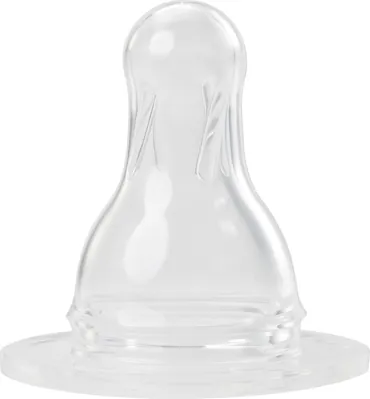 Соска силіконова Baby-Nova 17301 для чаю кругла, від 0 місяців, 2 шт