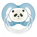 Пустушка силіконова Baby-Nova 28360 ортодонтична плоска з малюнком і кільцем 6-18 місяців, 2 шт