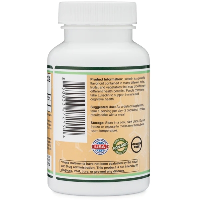 Лютеолин Double Wood Luteolin 100 мг, 120 капсул