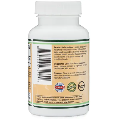Лютеолін Double Wood Luteolin 100 мг, 120 капсул