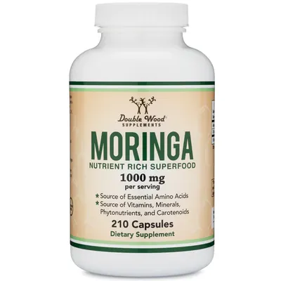 Морінга Double Wood Moringa 1000 мг, 210 капсул