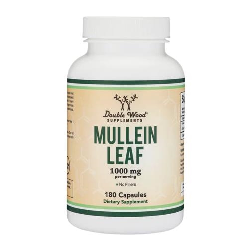 Коровяка листьев экстракт Double Wood Mullein Leaf Extract 1000 мг, 180 капсул