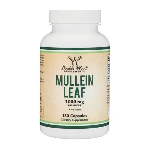 Коров'яка листя екстракт Double Wood Mullein Leaf Extract 1000 мг, 180 капсул