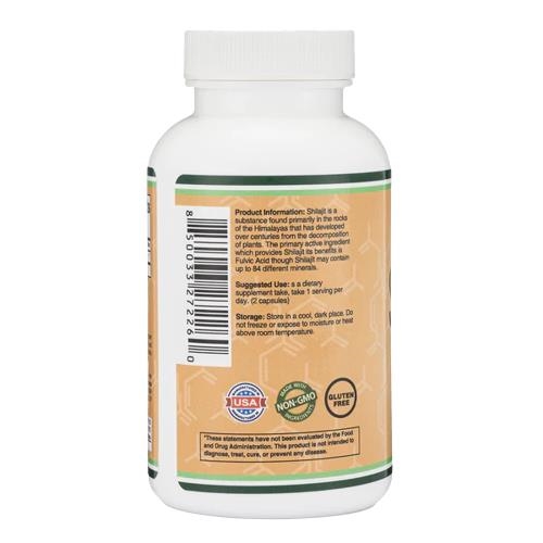 Мумие Double Wood Shilajit Resin 1000 мг, 120 капсул