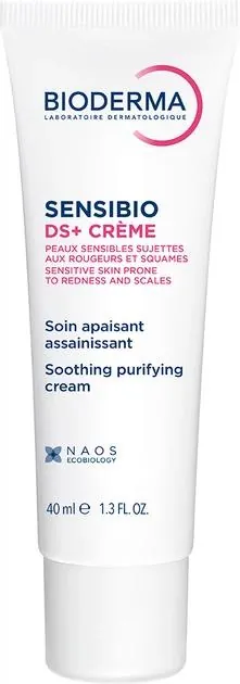 Крем для обличчя Bioderma Sensibio DS+ для чутливої шкіри схильної до почервоніння та лущення, 40 мл