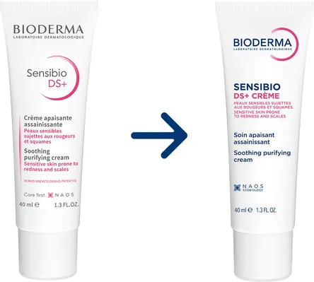 Крем для обличчя Bioderma Sensibio DS+ для чутливої шкіри схильної до почервоніння та лущення, 40 мл