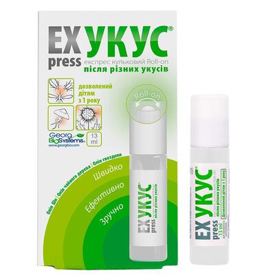Крем EXpress Укус шариковый после укусов насекомых, 13 мл
