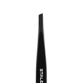 Пинцет для бровей Staleks Expert 11 узкие скошенные кромки, тип 4 Black