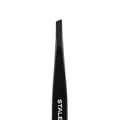Пінцет для брів Staleks Expert 11 вузькі скошені кромки, тип 4 Black