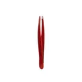 Пінцет для брів Staleks Expert 11 вузькі скошені кромки, тип 4 Red