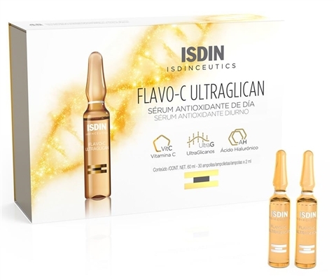 Сироватка для обличчя Isdin Isdinceutics Flavo C Ultraglican денна, 30 штук