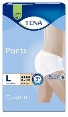 Підгузки-трусики для дорослих Tena Pants Normal, розмір L (Large), 30 штук