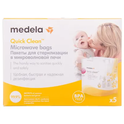Пакети для стерилізації Medela Quick Clean Microwave Bags, 5 шт