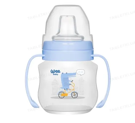 Поїльник-непроливайка Wee Baby з ручками та м'яким носиком, 125 мл