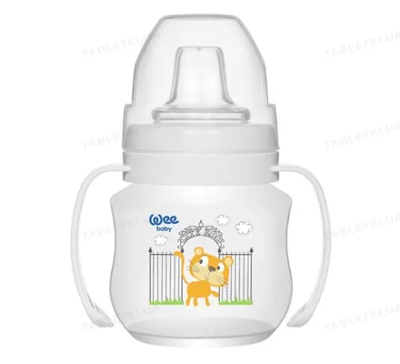Поїльник-непроливайка Wee Baby з ручками та м'яким носиком, 125 мл